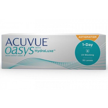 1 DAY ACUVUE OASYS with HYDRALUXE for Astigmatism