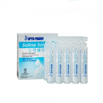 Opto-Pharm Saline Solution (30 x 15ml tubes per box)